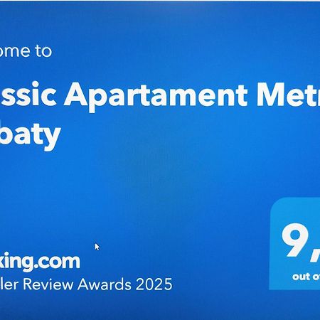 Classic Apartament Metro Kabaty Varşovia Exterior foto